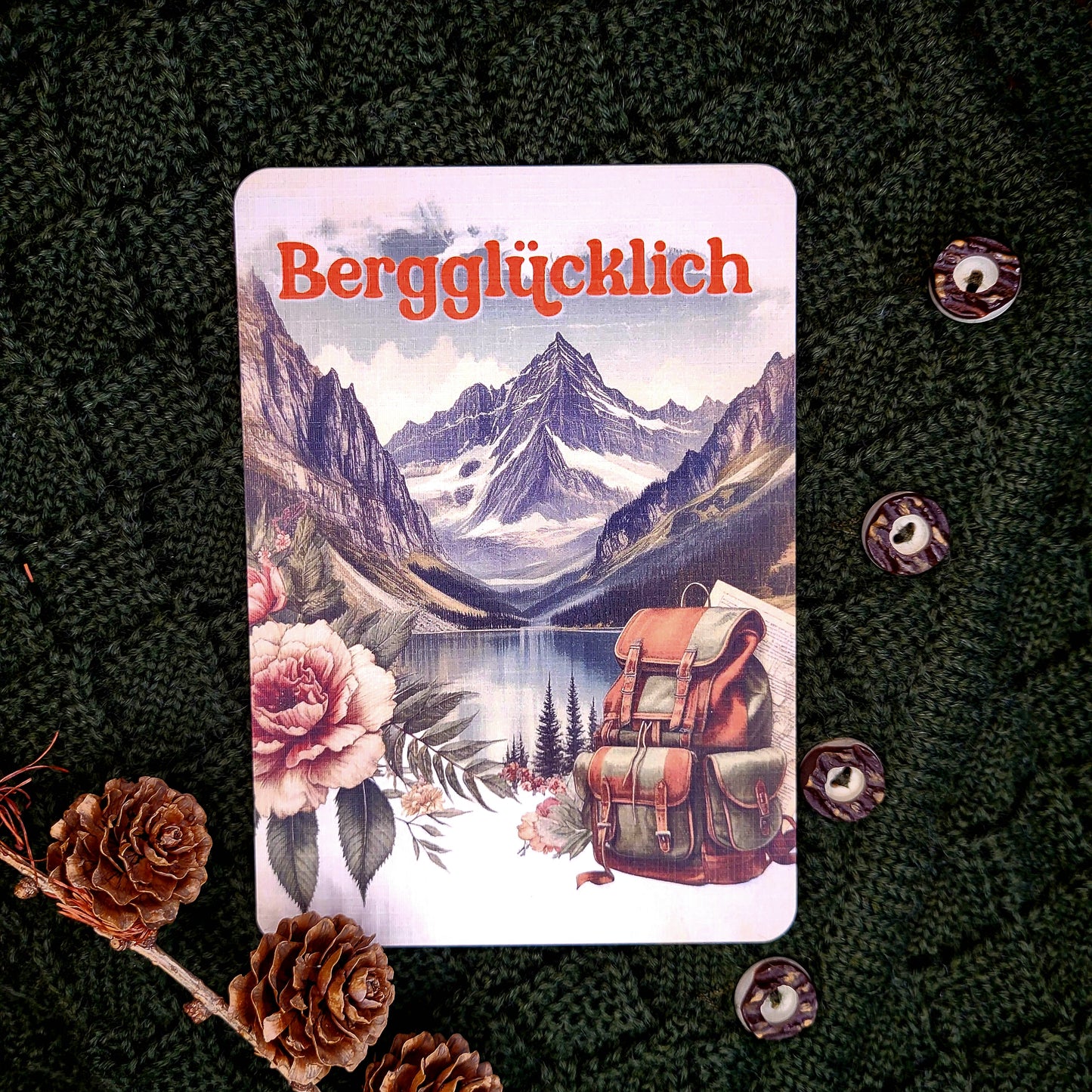 Postkarte Bergglücklich