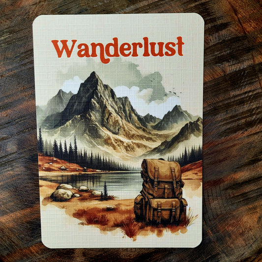Postkarte Wanderlust
