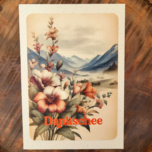 Klappkarte Dankschee