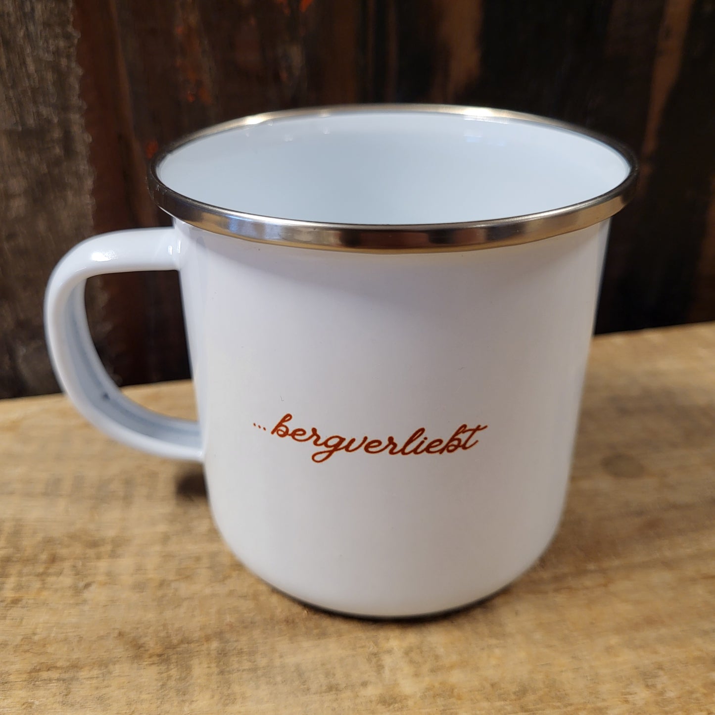 Emaille Tasse "Gipfelstürmerin"