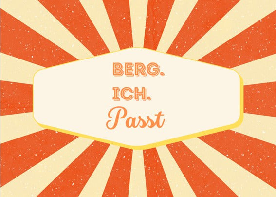 Postkarte BERG. ICH. PASST.